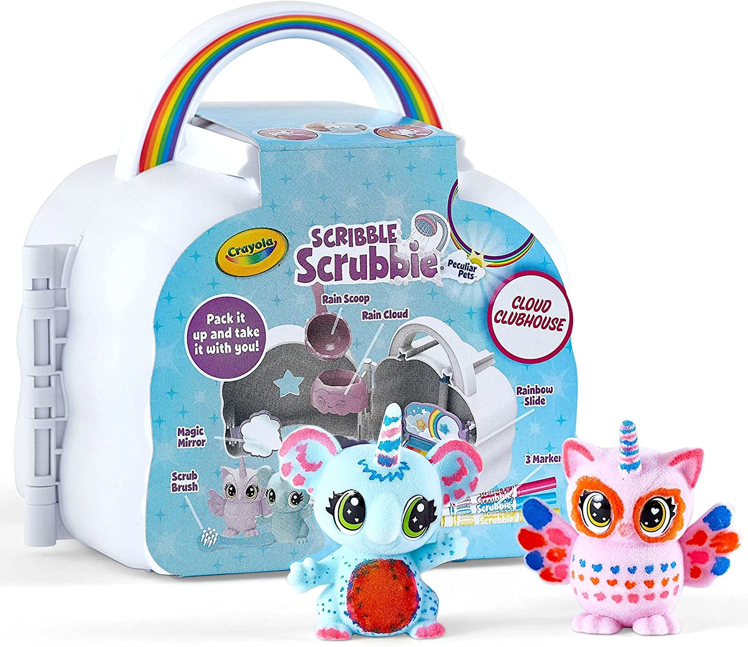 Scribble Scrubbie Cloud Playset, Toy for Kids, Gift, Ages 3, 4, 5, 6