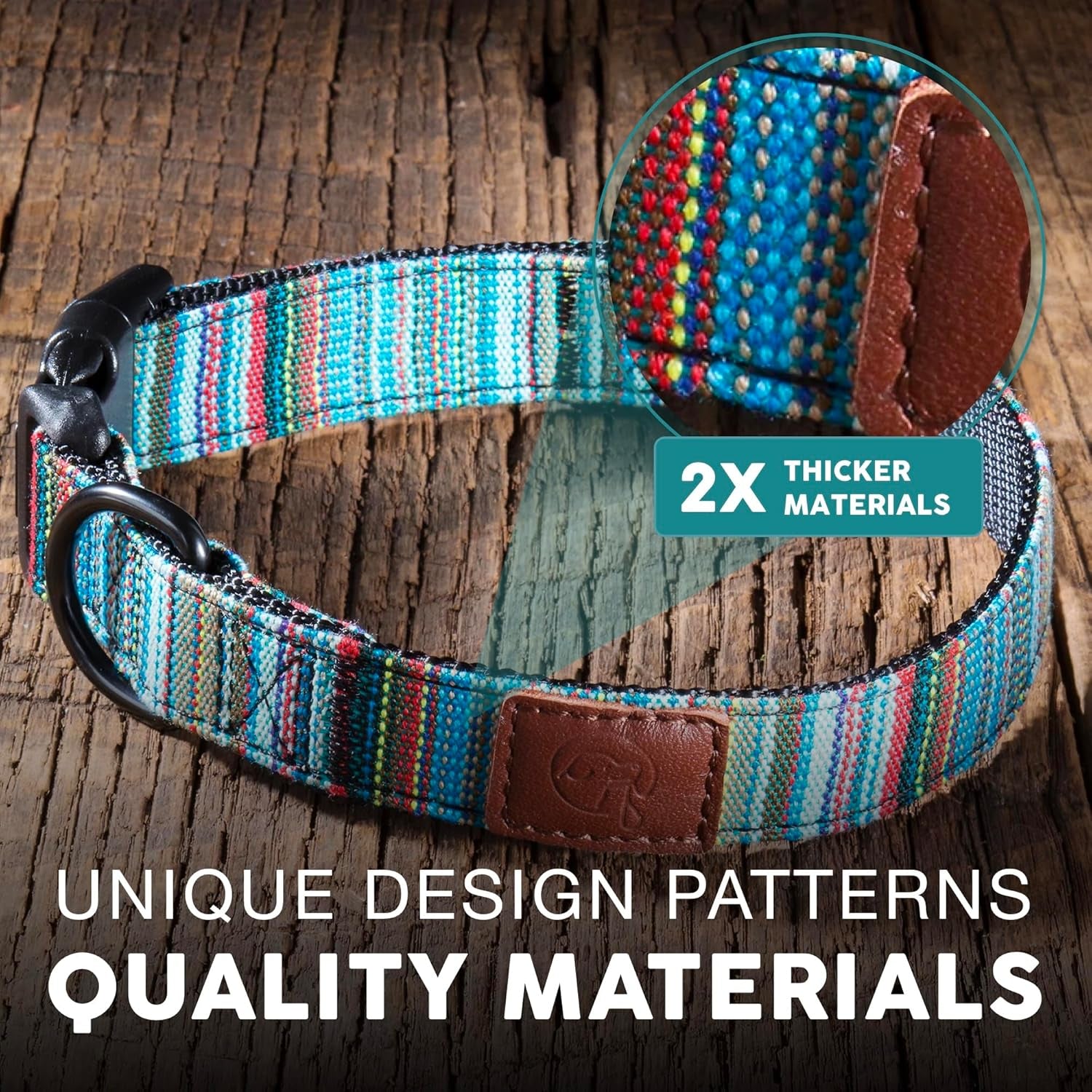Embark Adventure Medium Dog Collar – Stylish, Durable Nylon, Adjustable & Comfortable, Strong Buckle