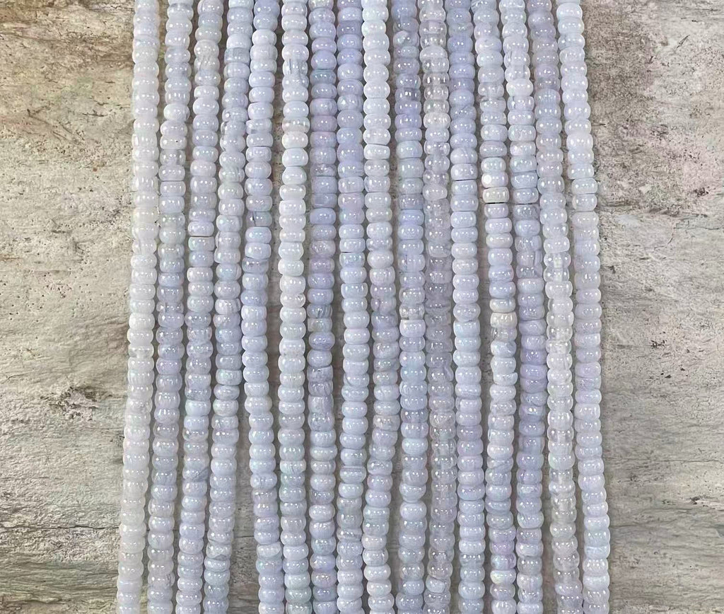 Blue Lace Agate Rondelle