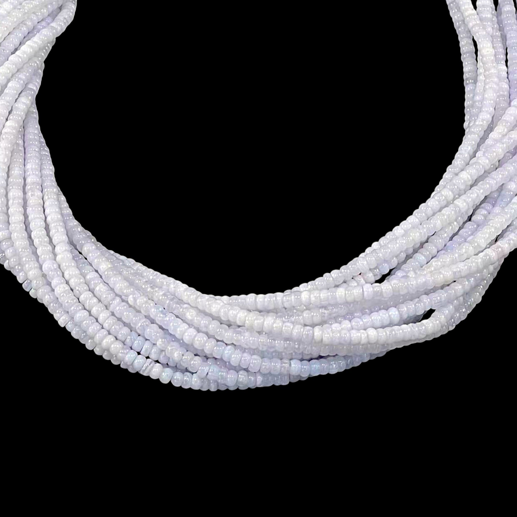 Blue Lace Agate Rondelle