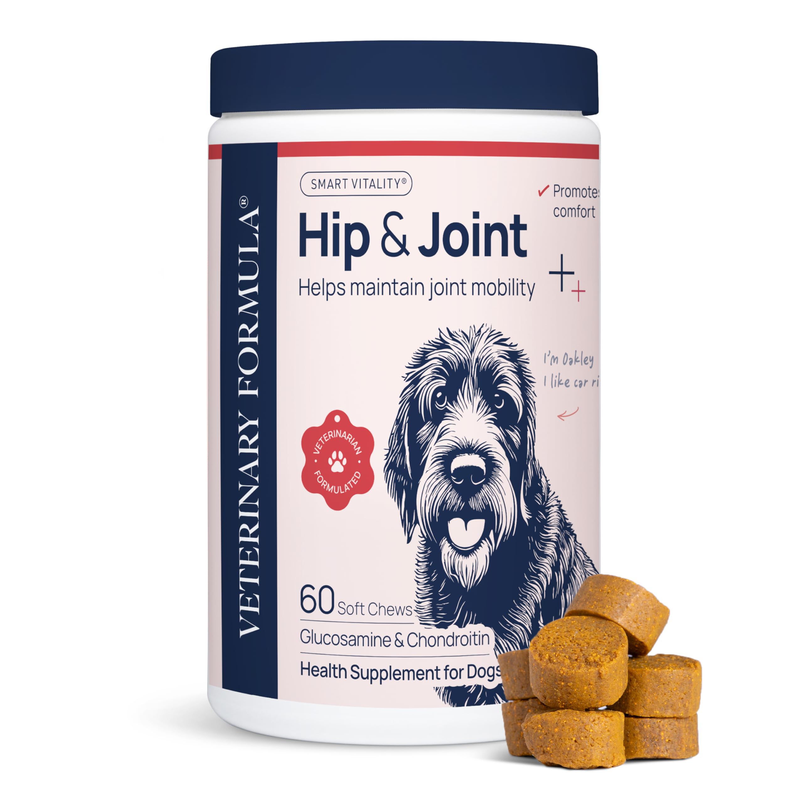 Veterinary Formula Anal Gland Support for Dogs – Vet-Formulated No Scoot Chews with Pumpkin, Ginger, Agave Inulin & Probiotics – Supports Scooting, Stool Quality & Digestive Health, 60 Soft Chews