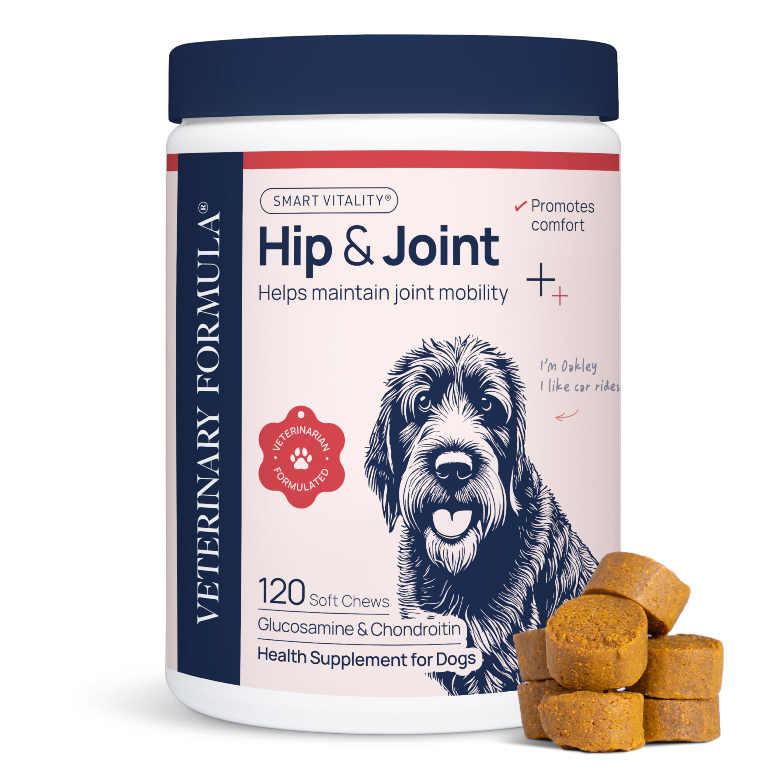 Veterinary Formula Anal Gland Support for Dogs – Vet-Formulated No Scoot Chews with Pumpkin, Ginger, Agave Inulin & Probiotics – Supports Scooting, Stool Quality & Digestive Health, 60 Soft Chews