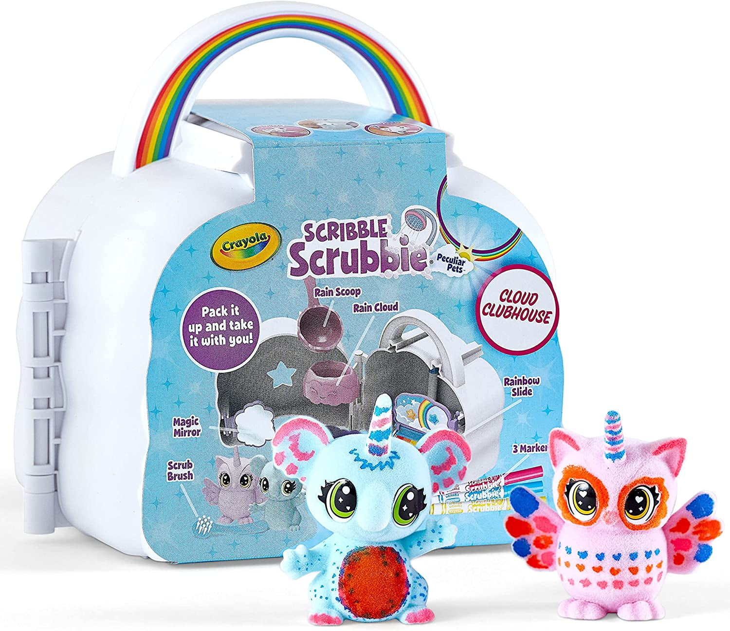 Scribble Scrubbie Cloud Playset, Toy for Kids, Gift, Ages 3, 4, 5, 6